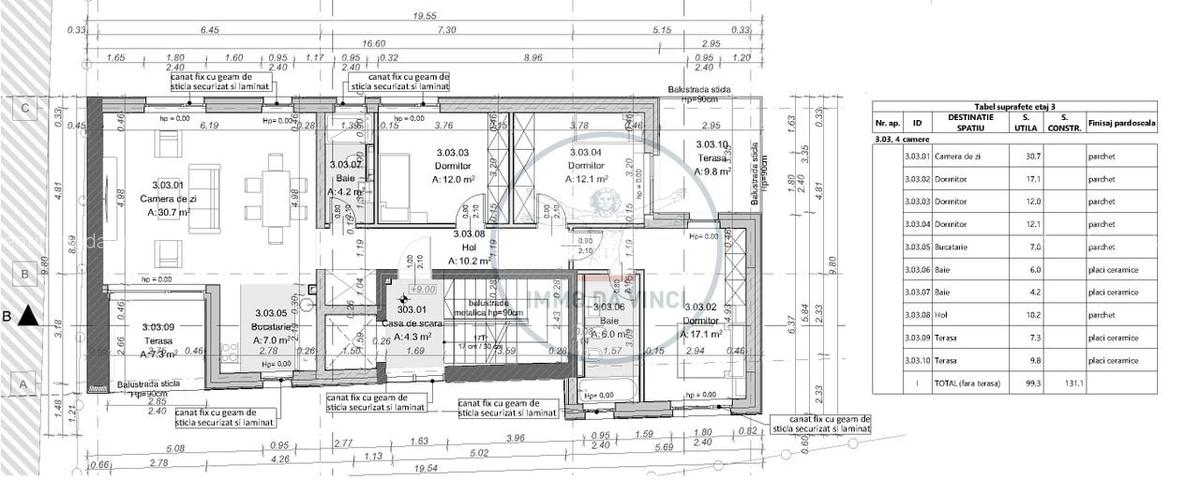 Apartament exclusivist 4 camere, 17mp terase, singur pe etaj Marasti - 4