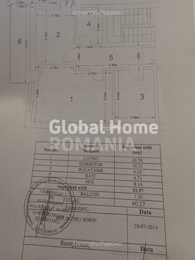 Apartament 3cam 60MP | Bucurestii Noi | Loc de parcare | Mobilat si utilat | - 16