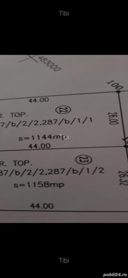 Vand teren casa zona Kaufland aproape de padure 120 euro mp, FS 26 ml toate utilitatile. - 1