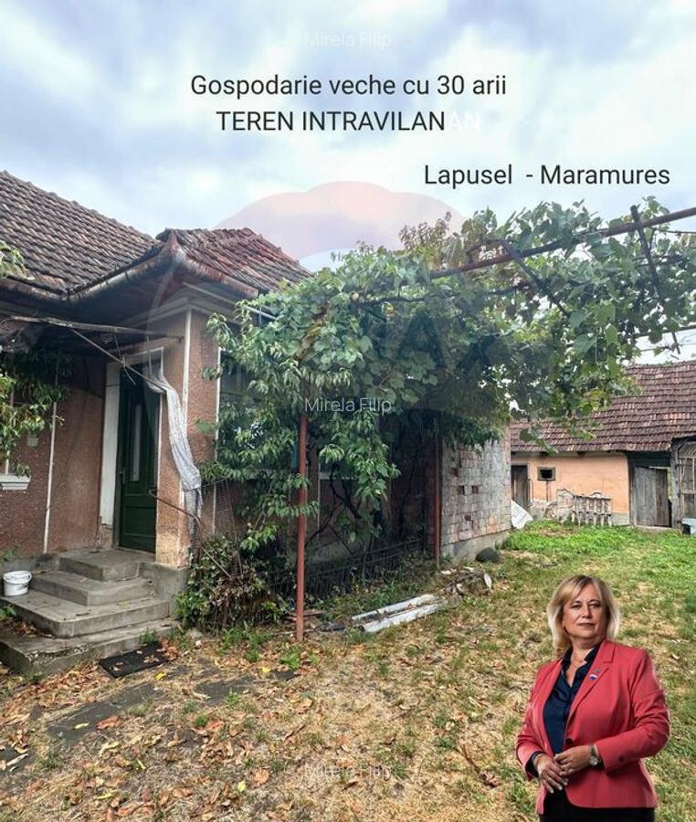 30 arii TEREN INTRAVILAN cu o GOSPODARIE veche - 2