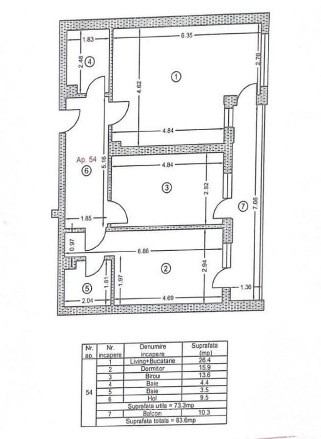 3 camere Lux  Partial Mobilat | Parcare | Boxa | Aparatorii Patriei - 9