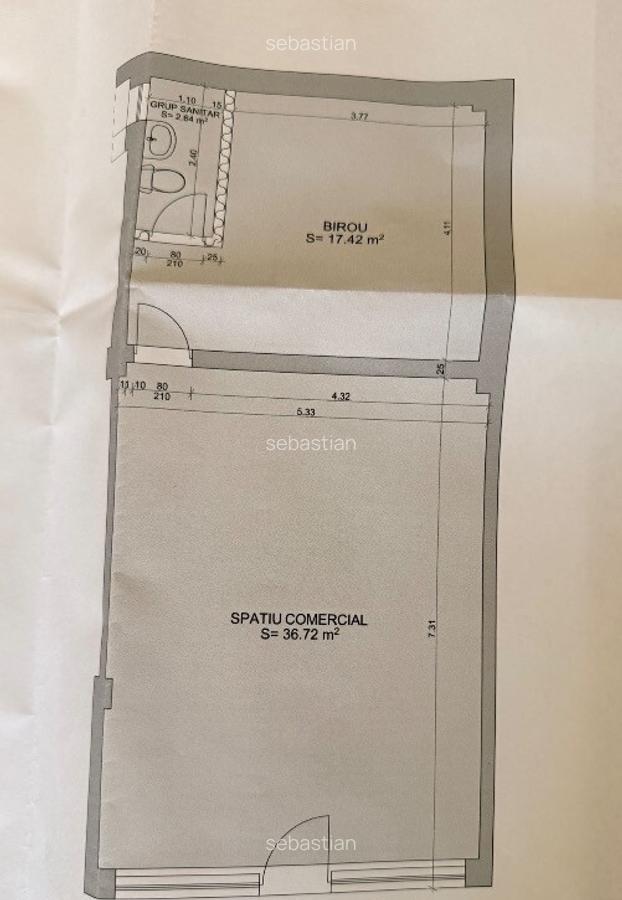 Spatiu comercial/apartament 2 camere,pe Calea Feldioarei - 9