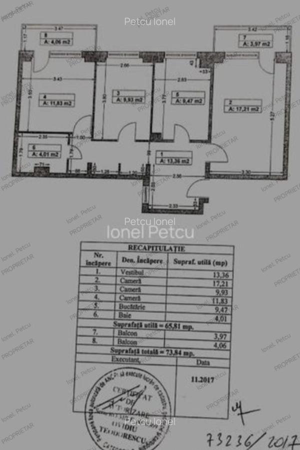 Bd. Lacul Tei - apartament 3 camere - 18