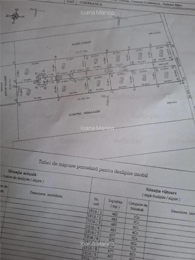 Vanzare teren intravilan costruibil | Corbeanca | Tamasi | loturi pentru constructie case | 485mp - - 4