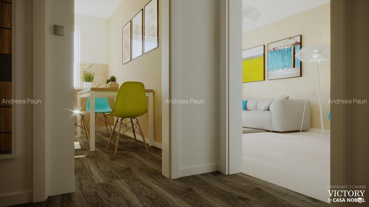 Apartament cu 2 camere decomandat în Tractorul - 6