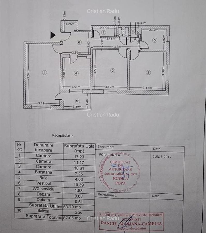 Apartament cu 3 camere, mobilat în Crângași - 22
