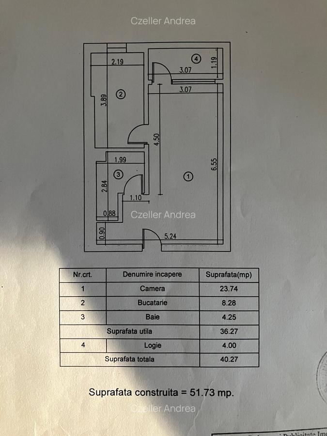 Inchiriere garsoniera Dr Taberei -Prel Ghencea-Sunrise,3/5,CT,AC,parcare,350€ - 18