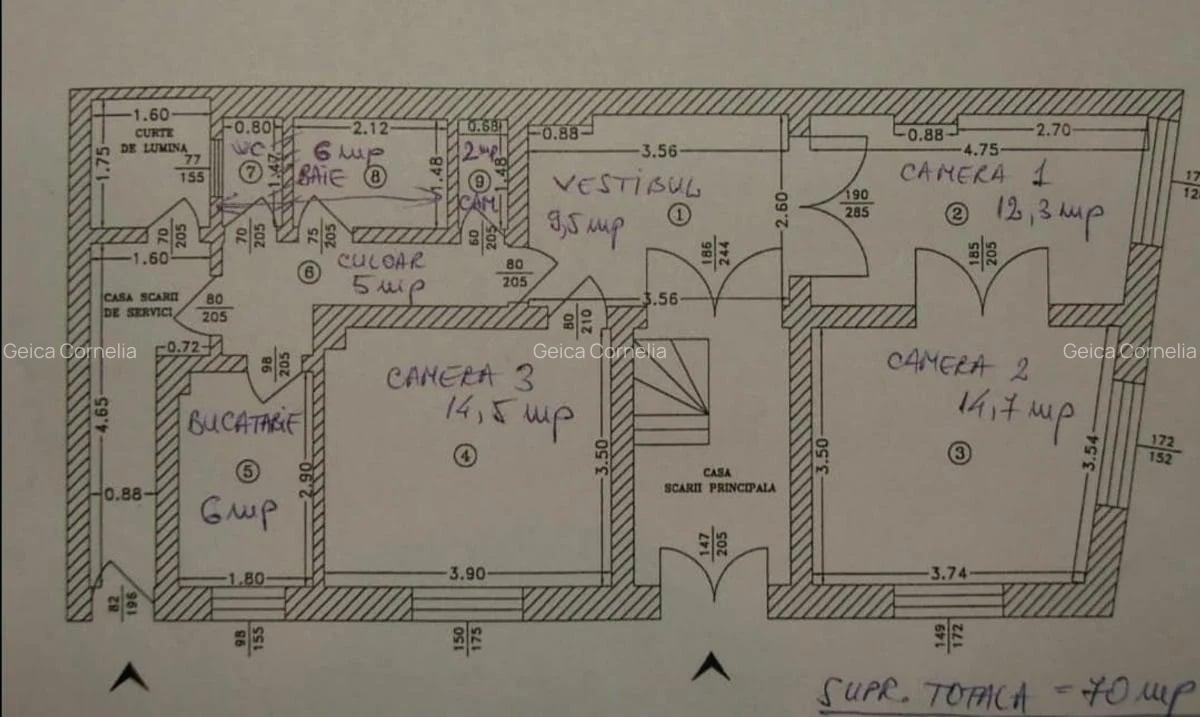 Apartament in imobil mic, parter, dacia, Eminescu - 10