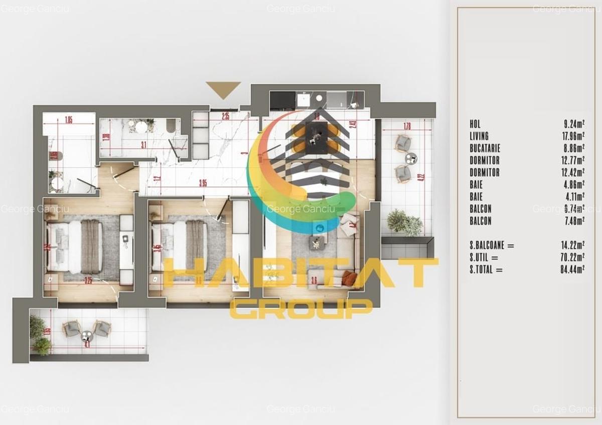 Apartament 3 camere UPPER PREMIUM - 9