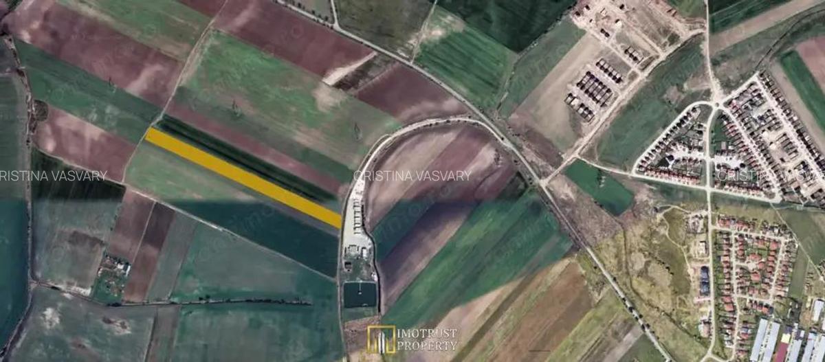 Vanzare teren agricol, Arad acces DJ Arad-Iratos- 1,29 ha - 1