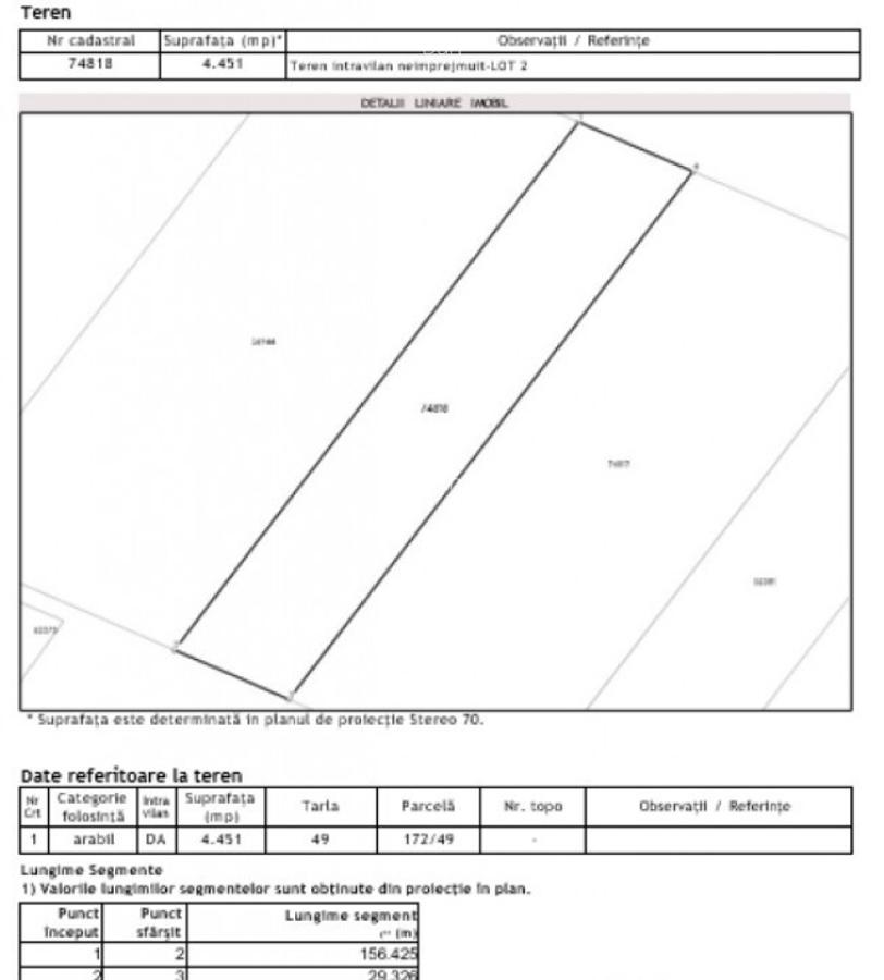 Teren intravilan neimprejmuit CF 74818, 4451mp - 6