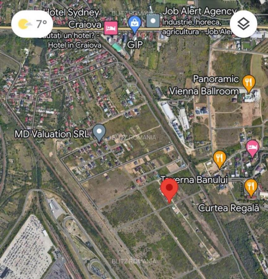 Teren intravilan, 442 mp, front 24 m, zona Plaiul Vulcanesti - 2