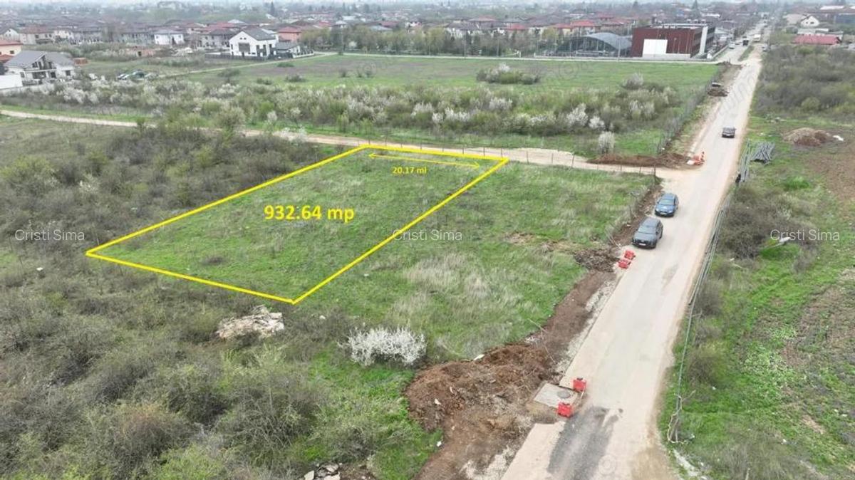 Mogosoaia | Teren intravilan | Suprafata: 932.64 mp cu deschidere de 20.17m - 2