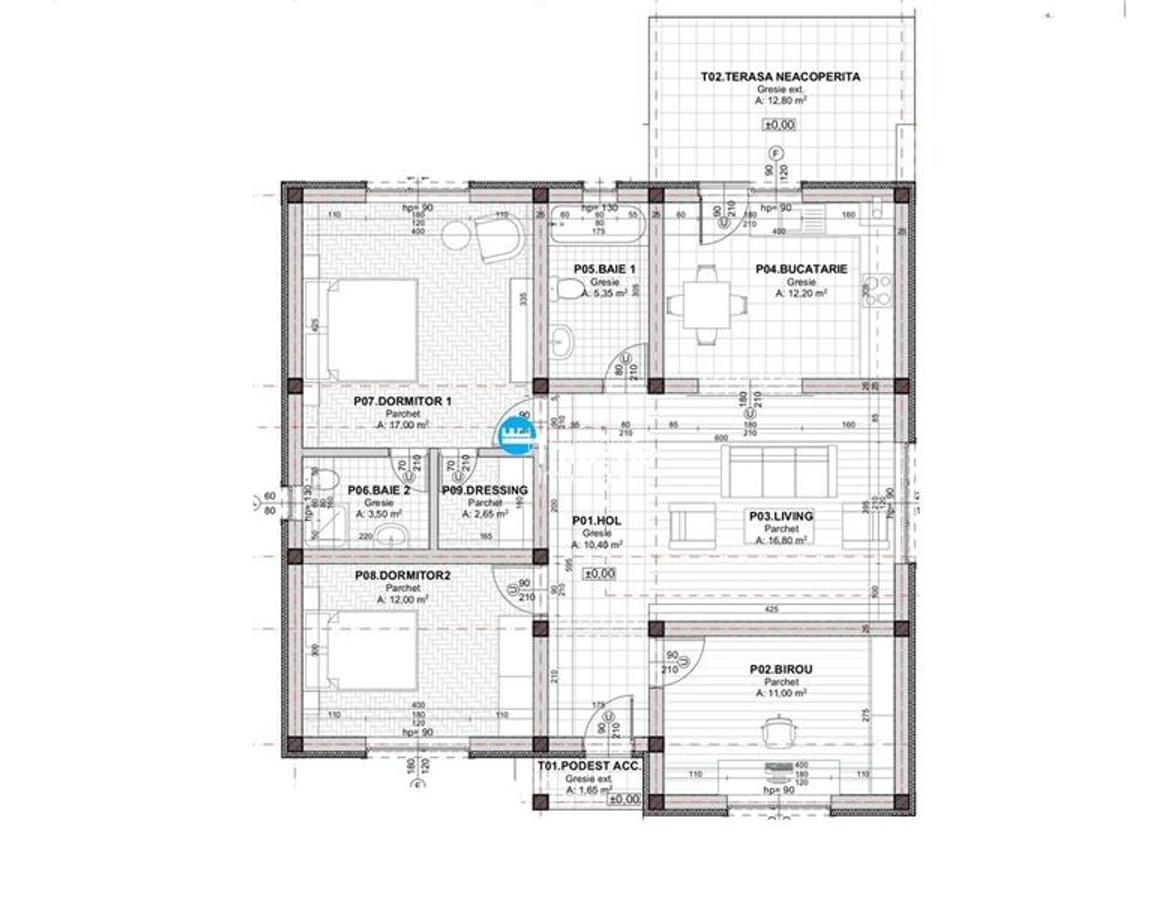 Casa P 34 cam. 2 bai, rate, pe 5 ani, 420 teren, Vorovesti Miroslava - 3