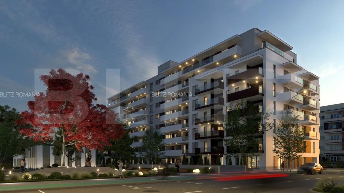 Apartament cu o camera, 37 mp, Ansamblu Rezidential, zona RIVUS - 10
