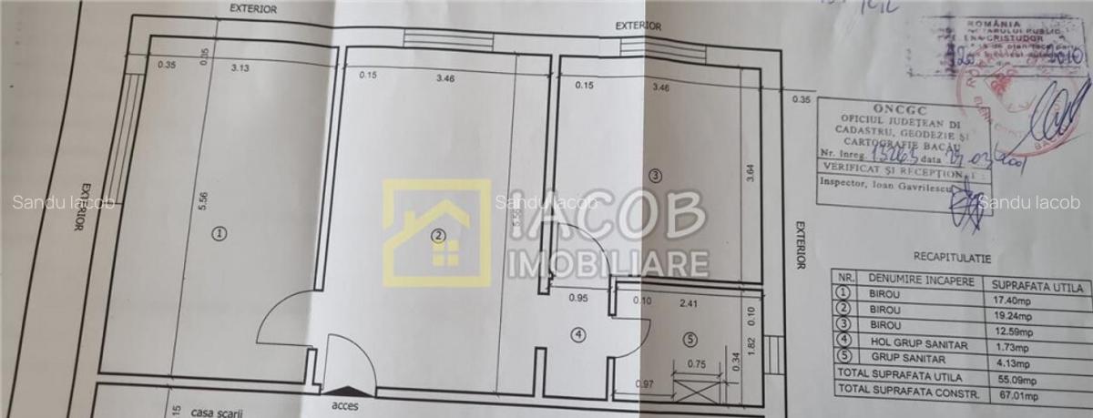 Spatiu birouri, zona Ana Ipatescu - Bistrita Lac, str. 1 Mai - 11