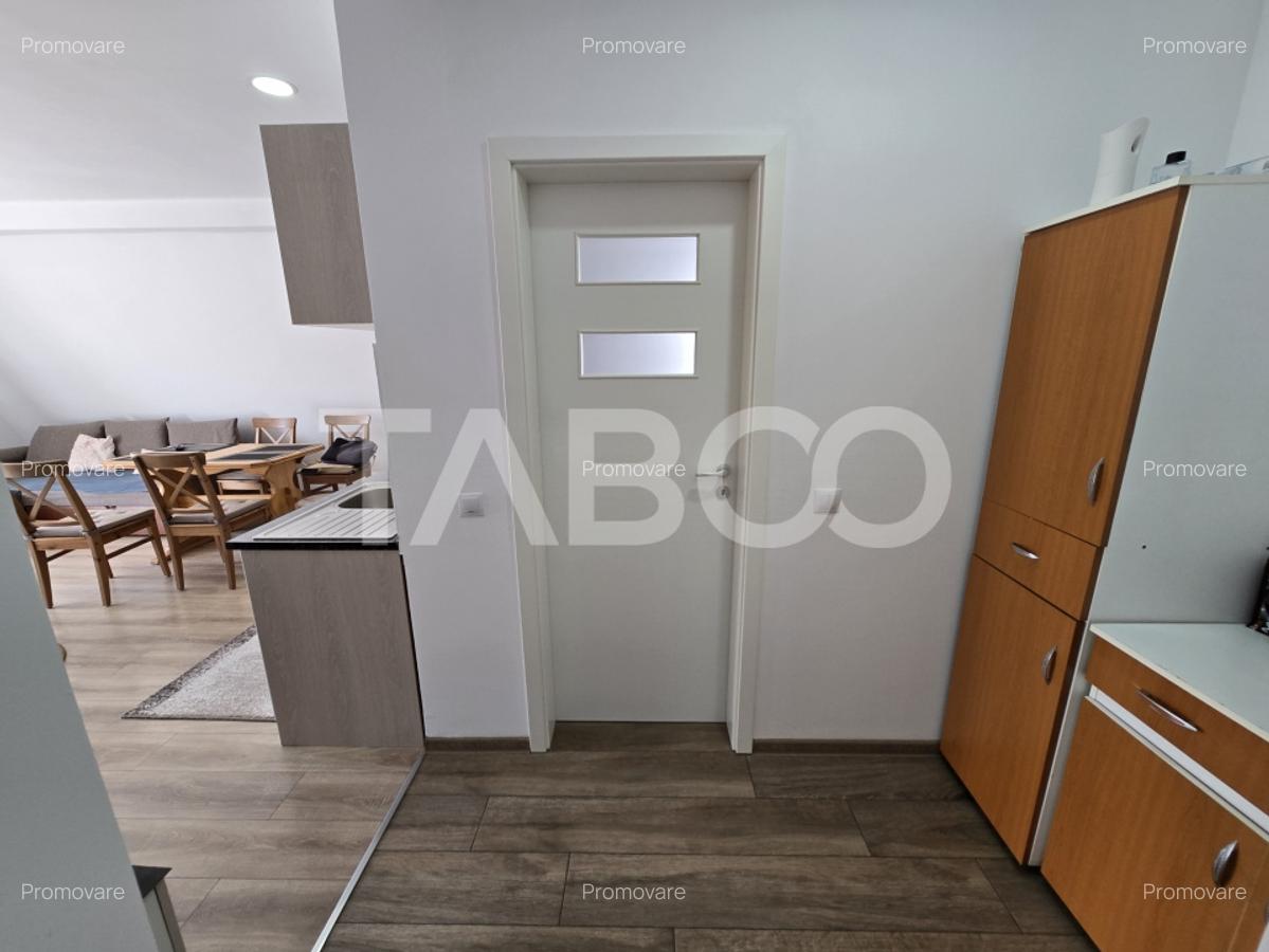 Apartament decomandat de vanzare mobilat 65 utili balcon parcare Sibiu - 12