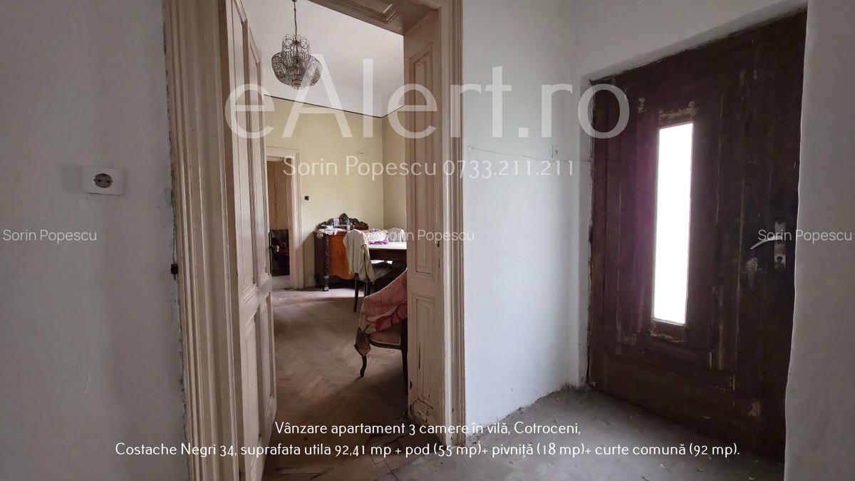 Apartament cu 3 camere în vilă, Cotroceni – Costache Negri 34 - 38