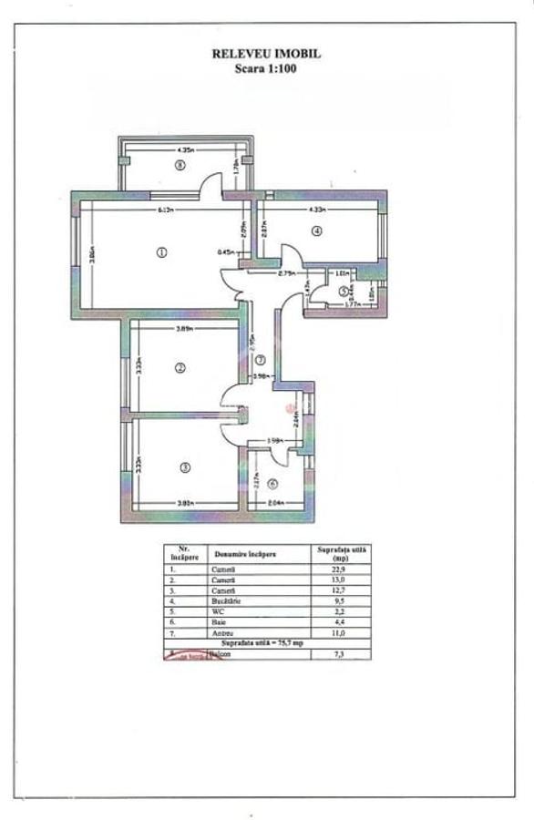 Apartament cu 3 camere decomandat în Blumăna - 12
