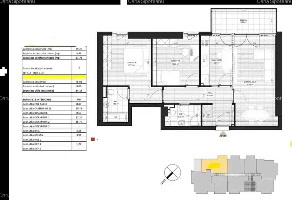 Apartament 3 camere cu parcare| Incalzire in pardoseala|  Comision 0| - 9