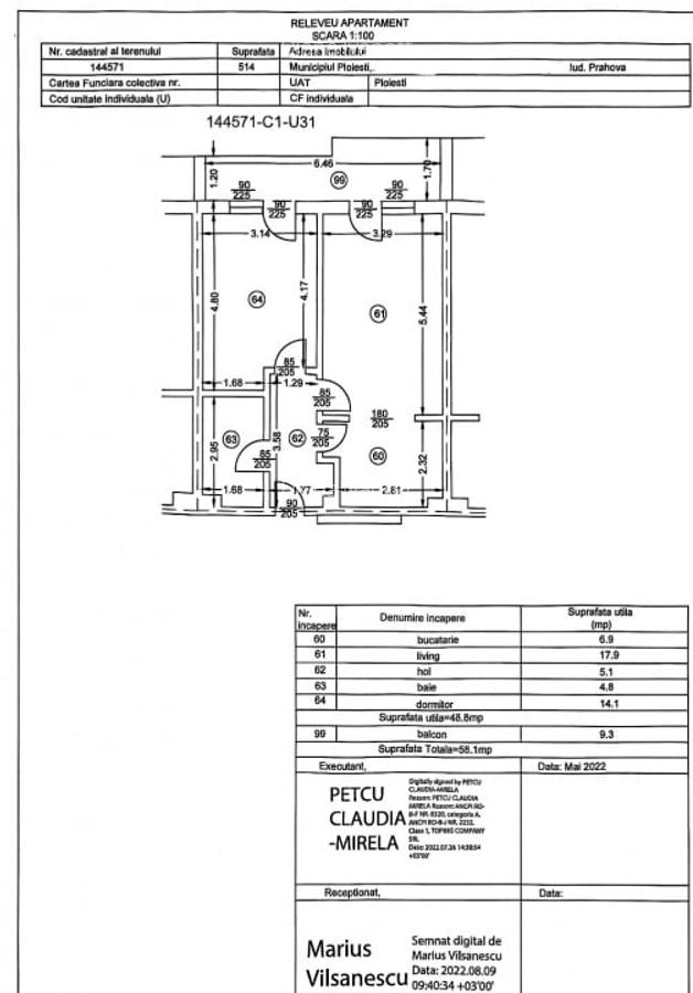 Apartament 2 camere, etaj 2/9, Bulevardul Bucuresti - 3 Apartament 2 camere, etaj 2/9, Bulevardul Bucuresti - 3