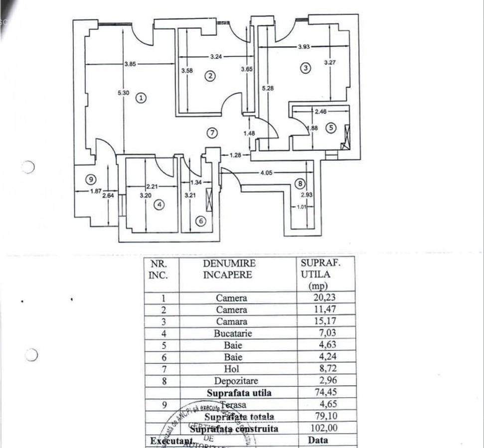 Apartament cu 3 camere decomandat, mobilat în Aviației - 9