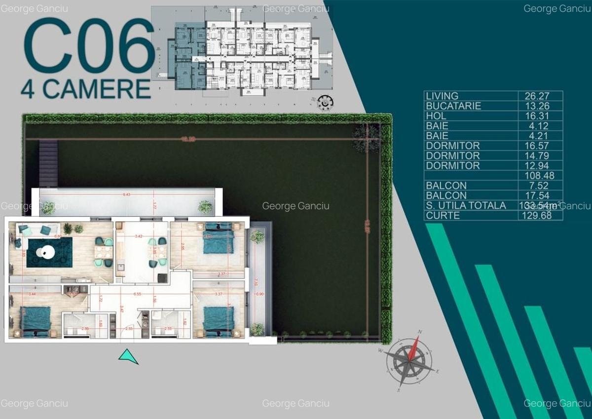 Apartament  4 camere cu Gradina Proprie - PREMIUM - 7