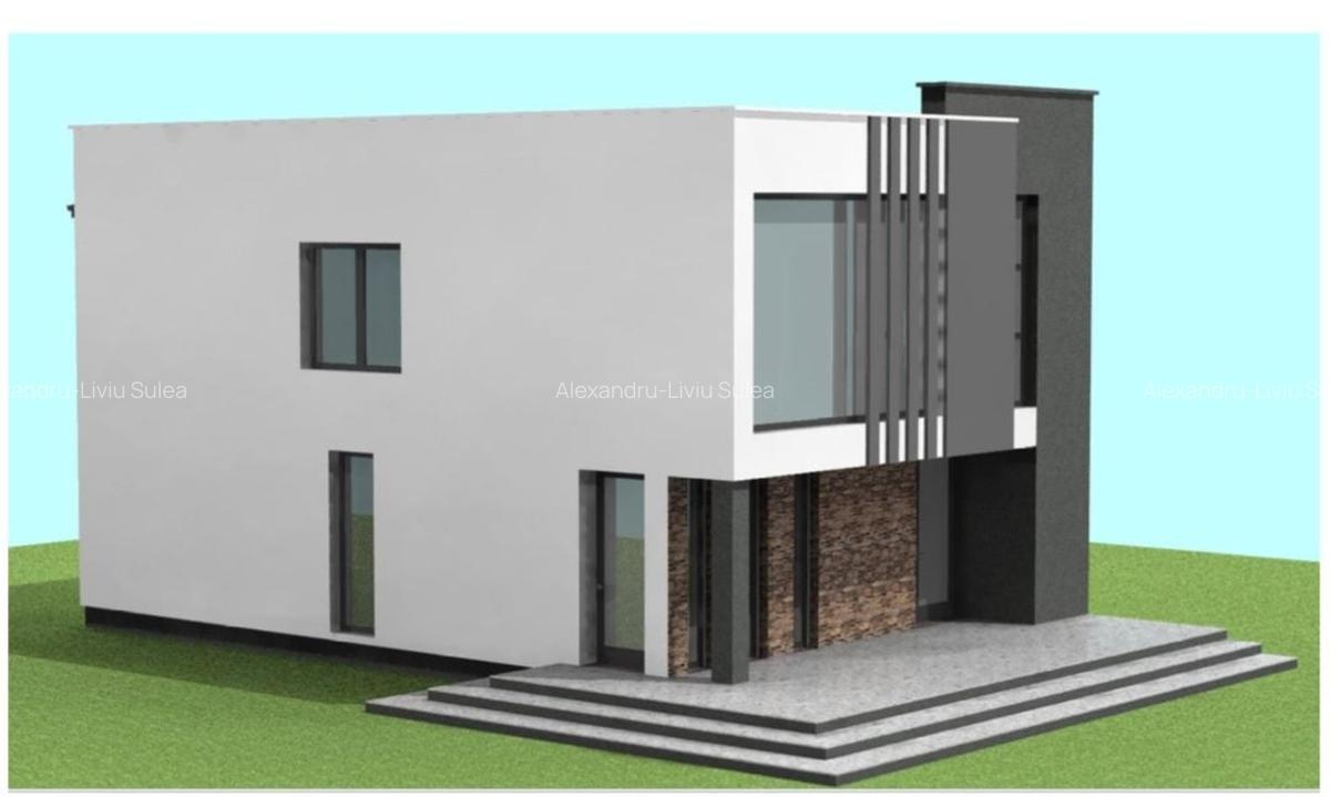 Vila individuala P+E, design mediteranean, Cal. Harmanului, Comision 0% - 2