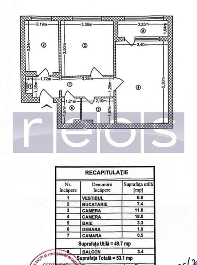 VANZARE APARTAMENT 2 CAMERE 53MP DECOMANDAT NICOLAE GRIGORESCU METROU - 11