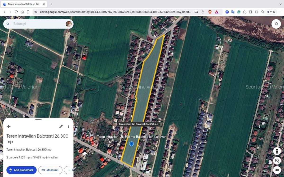 Teren intravilan cu destinatie rezidentiala 26.300 mp Balotesti - 9