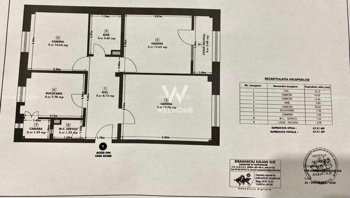 Apartament 3 camere decomandat etajul 1  Sibiu - 17