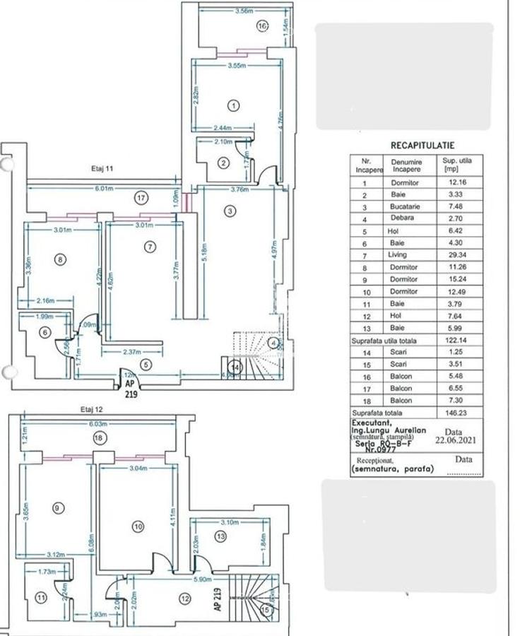 Duplex 5 camere 146mp etaj 11/12 bloc 2021 in zona Nerva Traian - Timpuri Noi - 20
