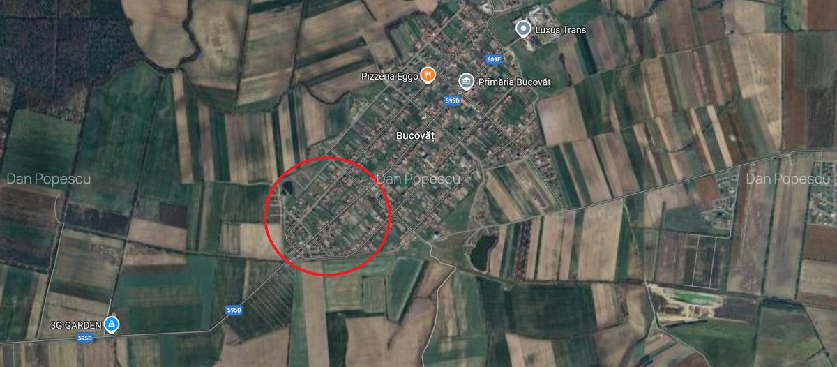 Bucovat - Teren intravilan - S:3529mp - Fs:42,8 - In vatra satului - 1