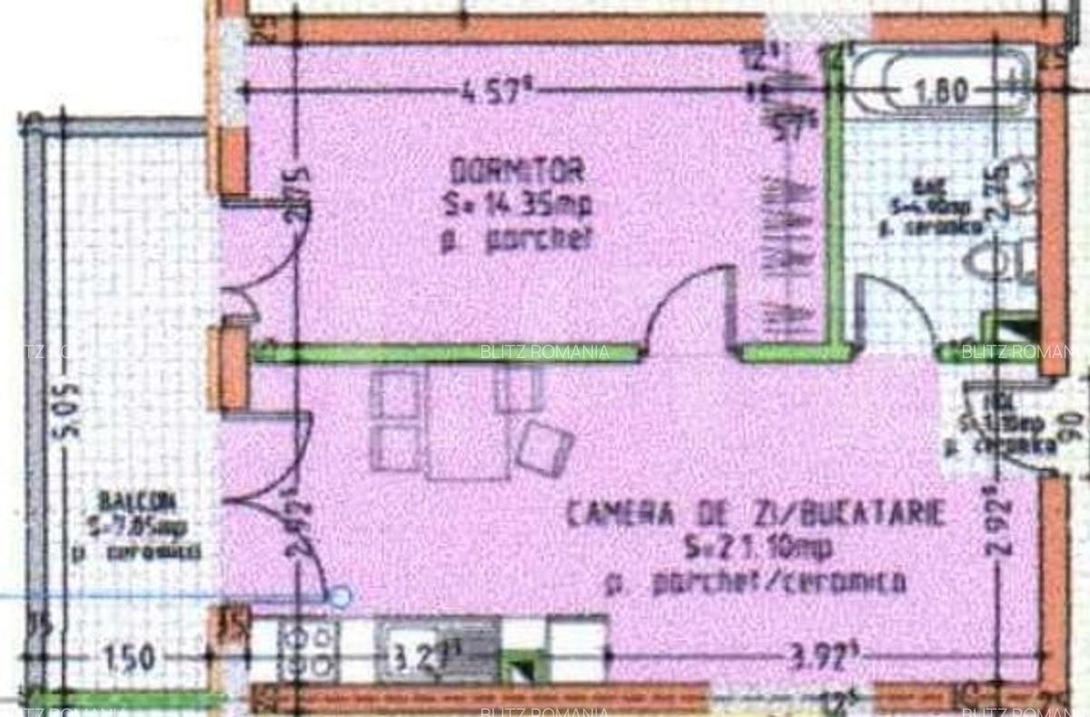 Apartament cu 2 camere - balcon mare, panorama superba, complex nou - 6