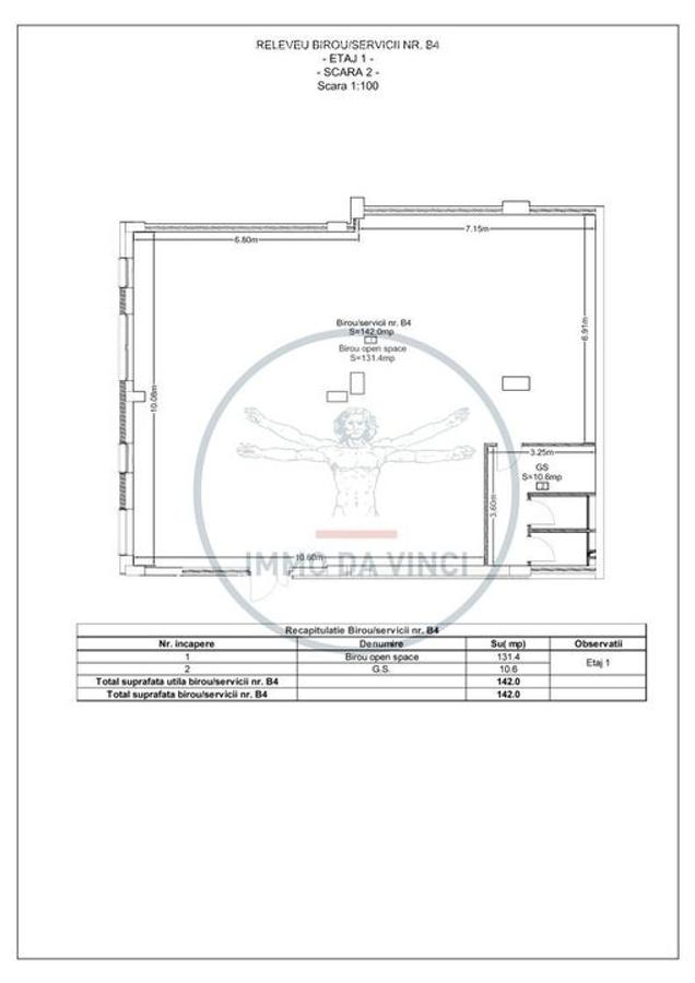 Spatii birouri 142mp si 194mp Marasti Iulius Mall finisaje la cerere - 2