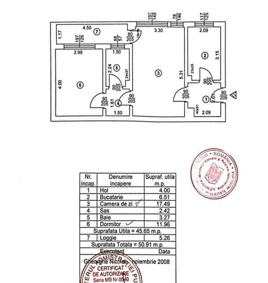 De vanzare - 2 camere 51mp - 500m metrou Obor - 15