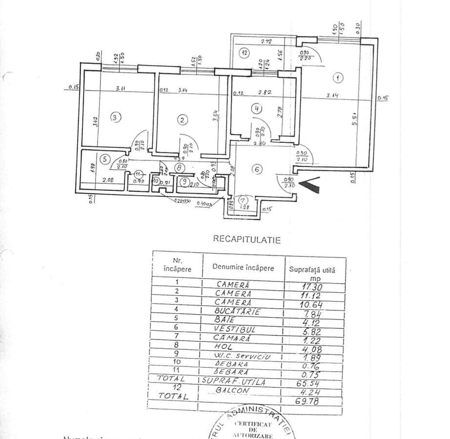 Elev Stefanescu, metrou Iancului 400 m, 3 camere, decomandat - 10