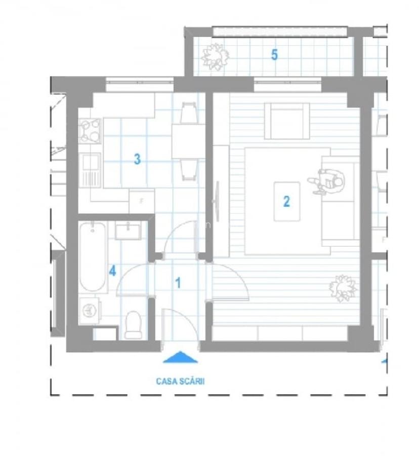 Apartament cu 1 camere decomandat, suprafata 40mp, intabulat //  COMISION 0% - 1 Apartament cu 1 camere decomandat, suprafata 40mp, intabulat //  COMISION 0% - 1