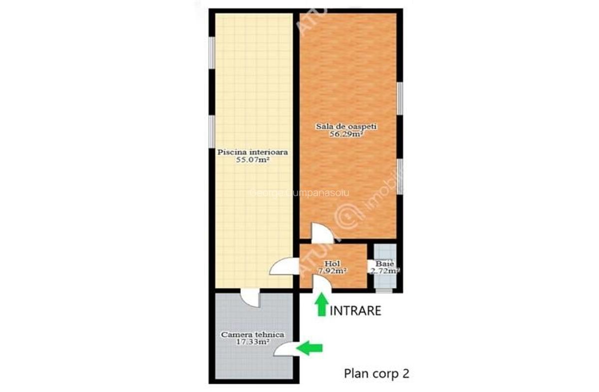 Casa individuala 5 camere piscina interioara teren 500 mp Turnisor - 11