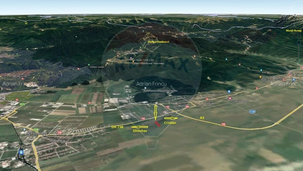 Teren extravilan arabil, 9650 mp, Cristian - 6