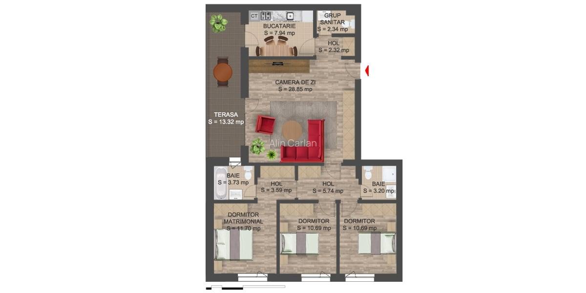 Apartament 4 camere  Greenfield Residence Salcamilor - 17