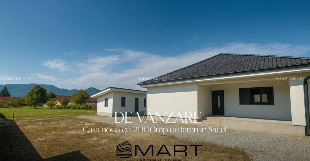 Casa noua Sacel 142 mp, teren 2000 mp, priveliste munti si a - 1