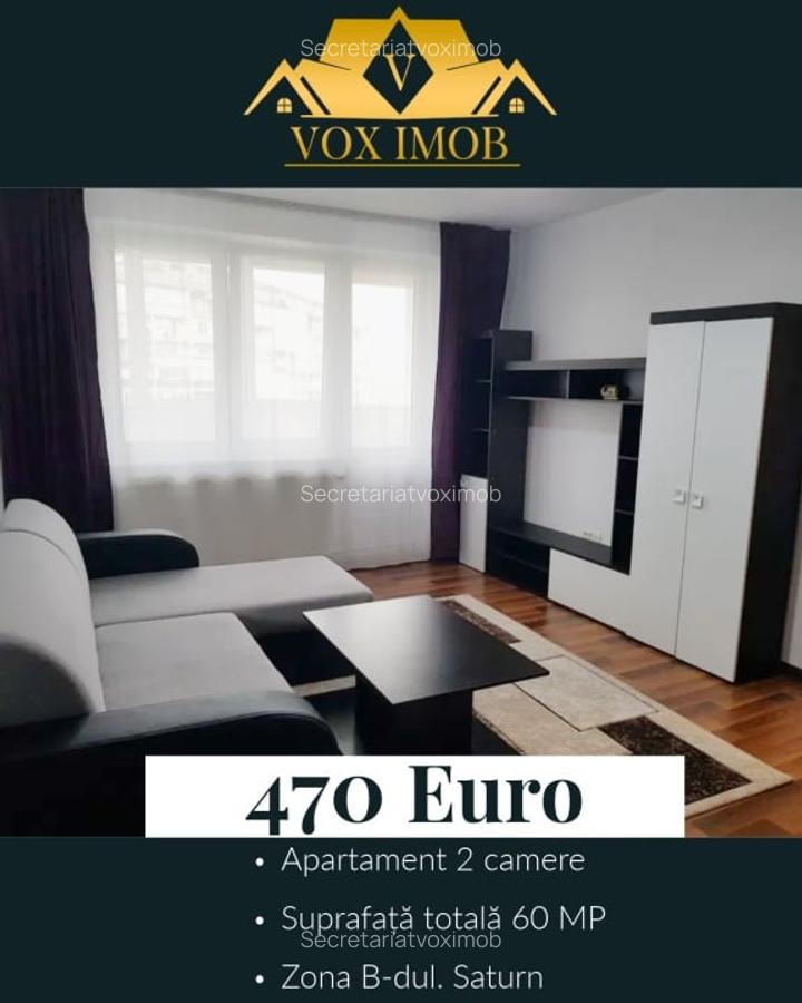 APARTAMENT 2 CAMERE DE INCHIRIAT | BULEVARDUL SATURN - 1