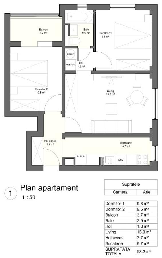 Apartament 3 camere in Tei | Renovat complet | Vedere la parc si lac - 16