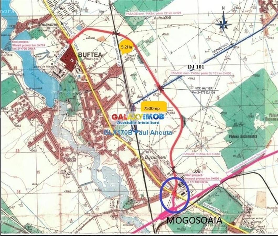 Teren Buftea Gara langa Hale Rombiz industrial 17500 mp - 2