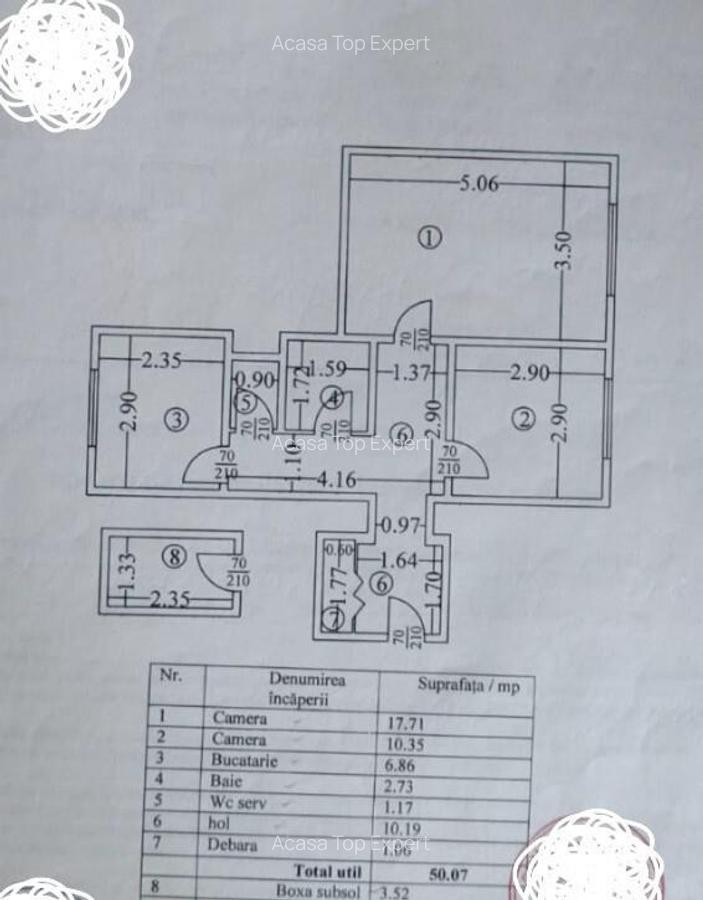 2 camere, pt investitie sau locuit, Metrou Piata Muncii, Basarabiei 88 - 17