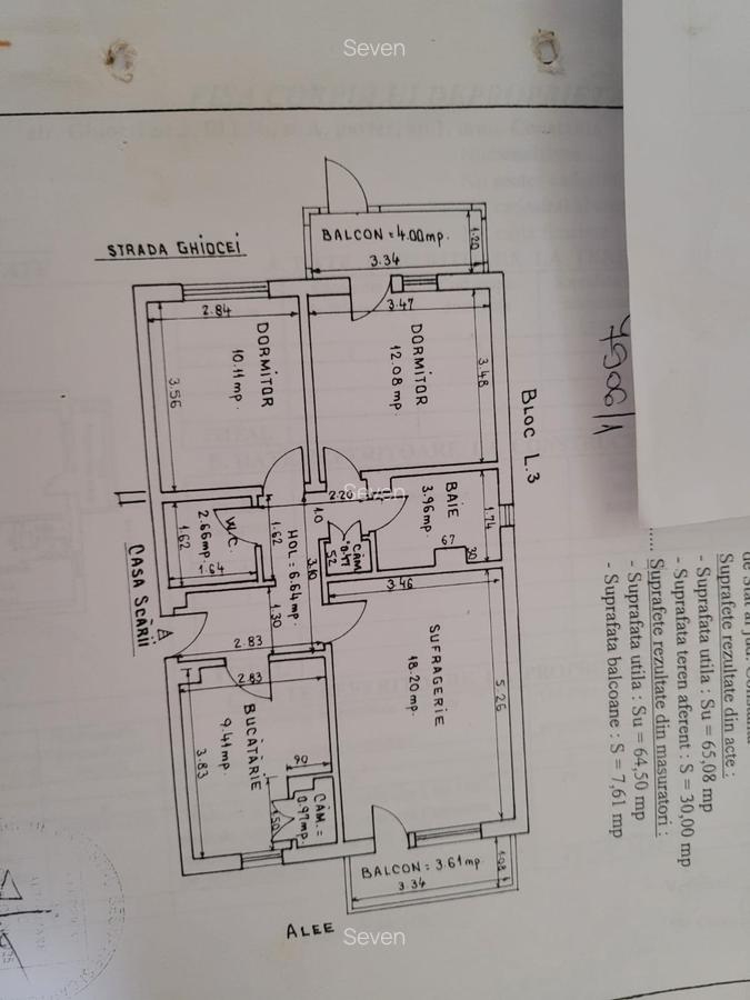 Apartament 3 camere decomandat - zona Dacia - 120.000 euro (Cod E2) - 12