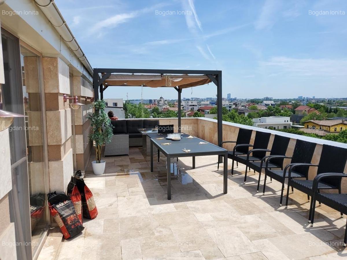 Penthouse cu 5 camere decomandat, mobilat în Băneasa - 4