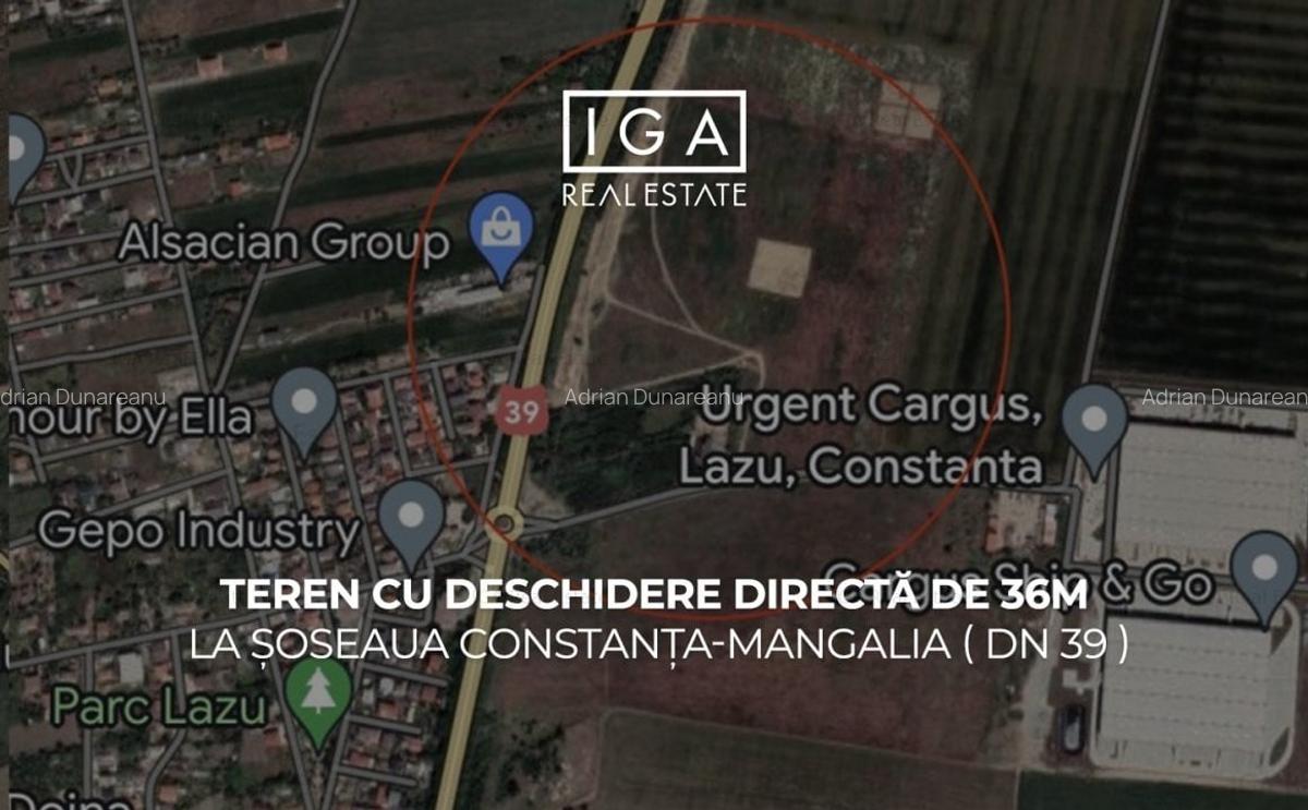 Teren cu deschidere directa de 36m la soseaua Constanta-Mangalia ( DN 39 ) - 1