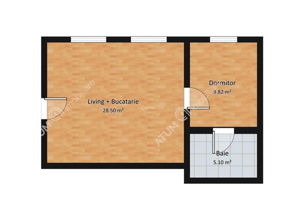 De inchiriat apartament unicat cu 2 camere langa Piata Mare din Sibiu - 9